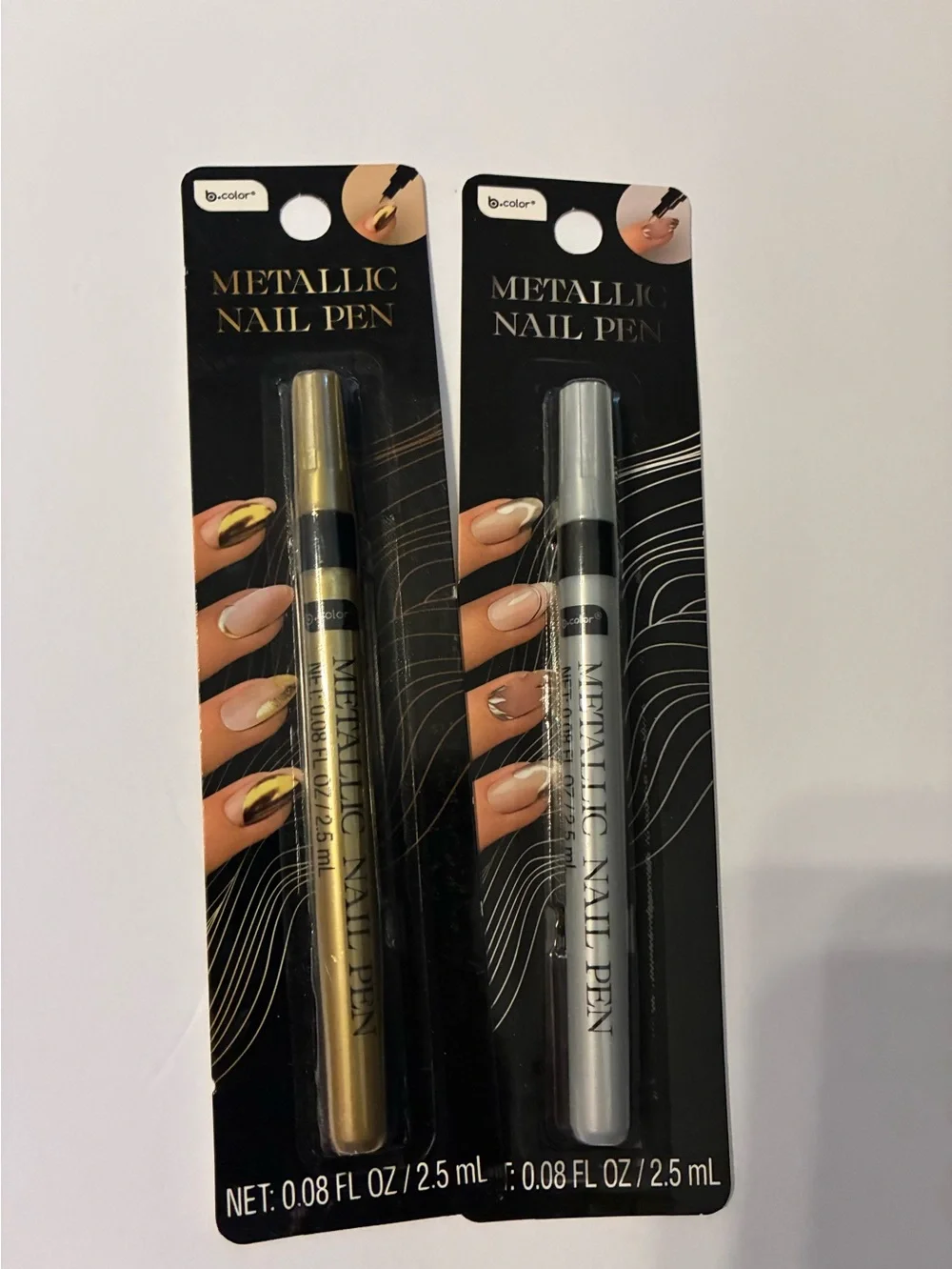 b.Pure Crystals Cuticle Oil & Metallic Nail pens  bundle
